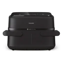Philips Serie 1000 Airfryer con cestello flexi, Friggitrice ad aria 7.1L, 10 metodi di cottura, App per ricette NA150/00