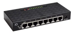XD Enjoy XDTX80BLK switch di rete Gigabit Ethernet (10/100/1000) Nero