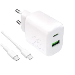 PURO PUTCUSBAC25WDYKCCWHI Caricabatterie per dispositivi mobili Universale Bianco AC Interno