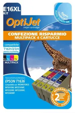 Ferrania OptiJet cartuccia d'inchiostro 4 pz Compatibile Nero, Ciano, Magenta, Giallo comoatibile Espon