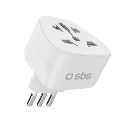SBS TEADAPTITWORLD adattatore per presa di corrente Tipo L (IT) Universale Bianco