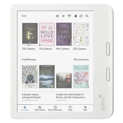 lettore e-book tolino vision color bianco libro