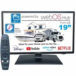 Unispectra® 19" Smart TV 12V (LG webOS) Magic Remote 240V Camper Camion Barca