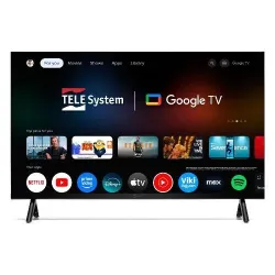 Telesystem Smart TV 24" HD LED Google TV DVB-T2/S2 Classe E Nero TS24FL SMG15
