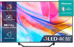 55" QLED 4K 2023 55A72KQ, Smart TV VIDAA U6, Dolby Vision, HDR 10+, Game Mode Pl