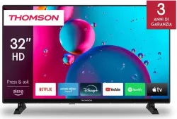 Thomson Smart TV 32 Pollici HD Ready Display LED Fire OS Nero 32HF2S34