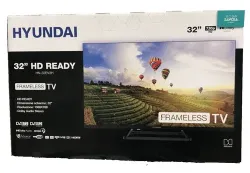 HYUNDAI-FRAMELESS TV-32 HD READY-HN-32EV3H-NO SMART-TELECOMANDO SEMPLICE-NUOVO