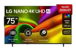 LG NANO 4K UHD AI 75NU850B6LA 190,5 cm (75") 4K Ultra HD Smart TV Wi-Fi Nero