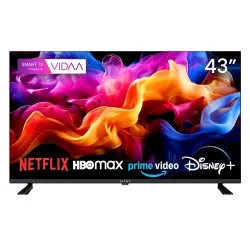 Televisore Kiano Elegance 43" Smart TV VIDAA D-LED DVB-T2/S2 HDMI USB PVR