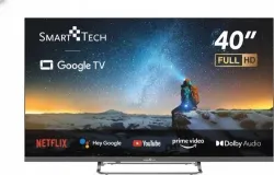 Smart TV 40 Pollici Full HD LED Google TV Nero 40QG01V Smart Tech