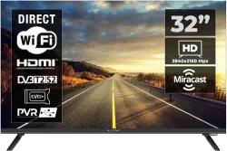 Smart TV 32" Elegance – HD Ready (1366×768), Schermo DLED Senza Cornice – Netfli