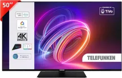2025 Smart TV 50" Ultra HD TE50750B46I2PZ, TiVo TV LED 50 Pollici, Compatibile c