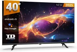 - Smart TV 40 Pollici HDR senza Cornici, Android 11, Controllo Vocale, TV Digita