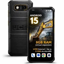 Smartphone JCB Toughphone E10 nero 128 GB 6,6" 50MP robusto doppia SIM 4G LTE