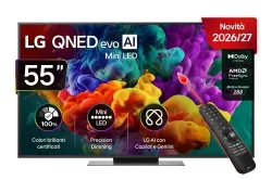 TV 55 pollici LG QNED evo AI MiniLED QNED87B 4K Smart TV 2026