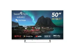 Smart TV 55 Pollici 4K Ultra HD Display QLED Android TV Nero 55QA20V1 Smart Tech