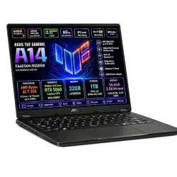Notebook ASUS TUF Gaming A14 FA401KM-RG005W RTX5060 Ryzen AI 7 350 32GB 14" 1TB