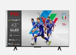 TCL T69C 43T69C TV 109,2 cm (43") 4K Ultra HD Smart TV Wi-Fi Metallico QLED NEW