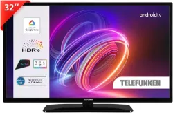 Smart TV 32" HD Ready TE32553G54V4DAZ, TV LED 32 Pollici con Google Assistant In