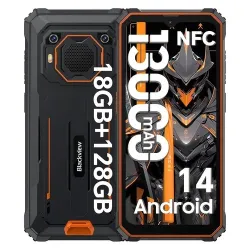Blackview BV6200 Pro 4G Rugged Smartphone 18GB+128GB Android 14 Telefono NFC