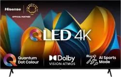 TV 50" QLED 4K 50E77NQ, Smart TV VIDAA U7, Dolby Vision, HDR 10+, Game Mode Plus