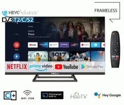 TV LED 4K ANDROID 32'' DLHR SMART TV CON APP doppio tuner combo DVB-T2, DVB-S2