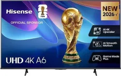 Hisense Smart TV 55" 4K UHD LED Vidaa Dolby Vision HDR10+ Classe E Nero 55A69S