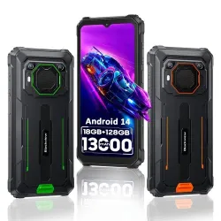 Blackview BV6200 Pro Rugged Smartphone 18GB+128GB 6.56" Android 14 Telefono NFC