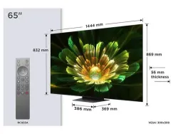 TCL C79K 65C79K TV 165,1 cm (65") 4K Ultra HD Smart TV Wi-Fi Metallico 2600 cd/m²