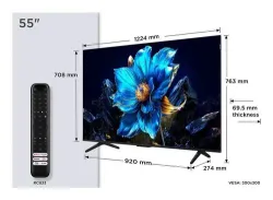 TCL P79K 55P79K TV 139,7 cm (55") 4K Ultra HD Smart TV Wi-Fi Metallico 430 cd/m²