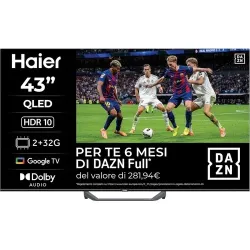 HAIER H43Q80FUX SMART TV QLED 43'' ULTRA HD 4K