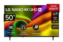 TV 50 pollici LG NANO 4K UHD AI NU85 4K Smart TV 2026