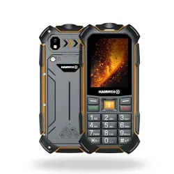 (TG. 2.4) HAMMER Boost 2 LTE telefono rugged 4G IP68, cellulare da lavoro con ta