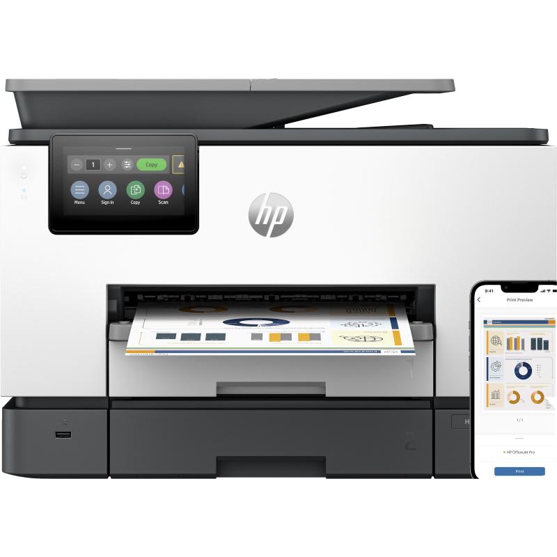 HP OfficeJet Pro 9130b Wireless All-in-One Colore Stampante, Stampa fronte/retro; fotocopiatrice, scanner