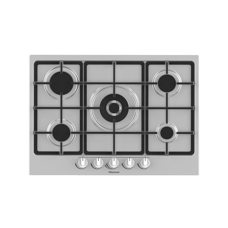 Hisense gm773xf piano cottura a gas da incasso 5 fuochi inox