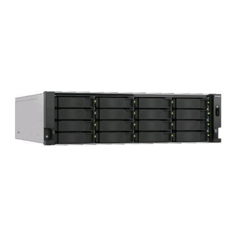 Qnap ts-h1677axu-rp nas chassis rack 3u amd ryzen 7 7000 5.3ghz ram 32gb 16 bay hdd/ssd sata 2.5/3.5 2 slot m.2 2280 black