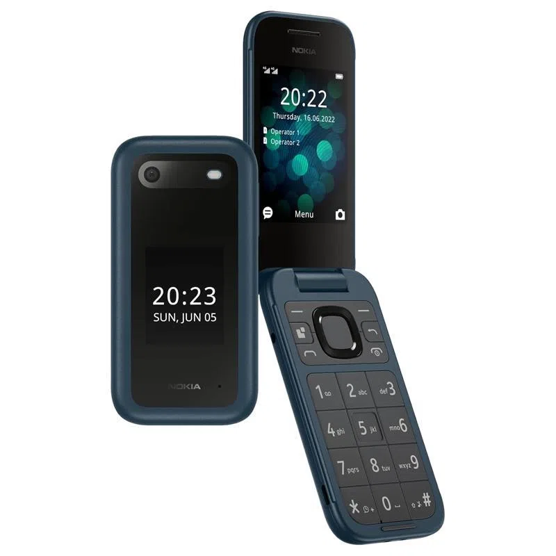 Nokia 2660 flip 4g dual sim 2.8 clamshell fotocamera bluetooth 4g lte europa blue