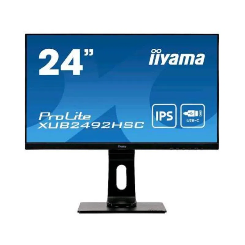 Iiyama prolite xub2492hsc-b1 23.8 led ips full hd 16:9 75hz 4ms flicker-free blue light hub usb hdmi displayport altoparlanti incorporati nero