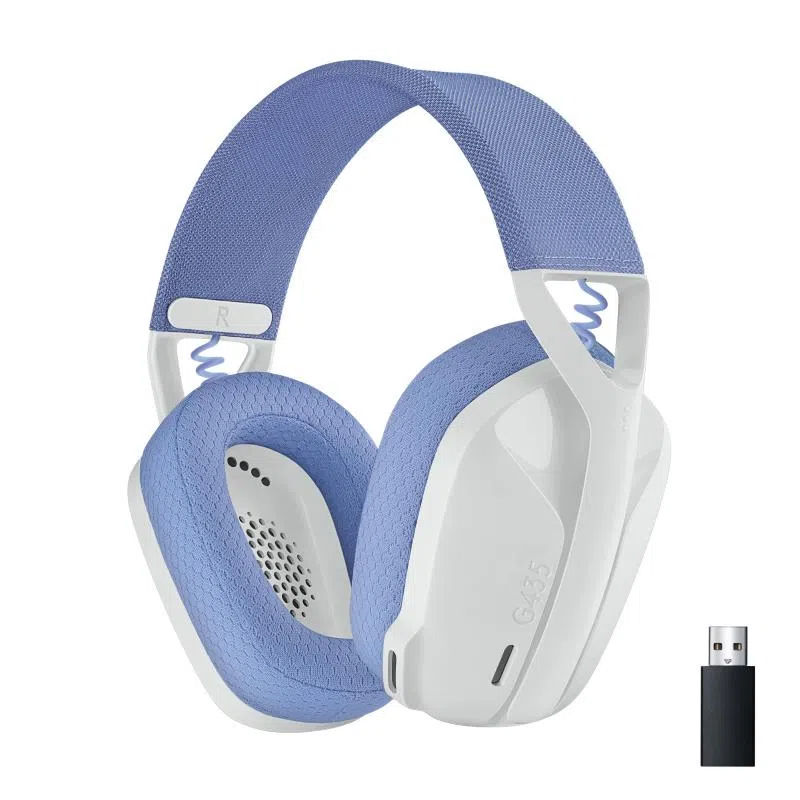 Logitech g g435 cuffia padiglione auricolare bluetooth blu-bianco