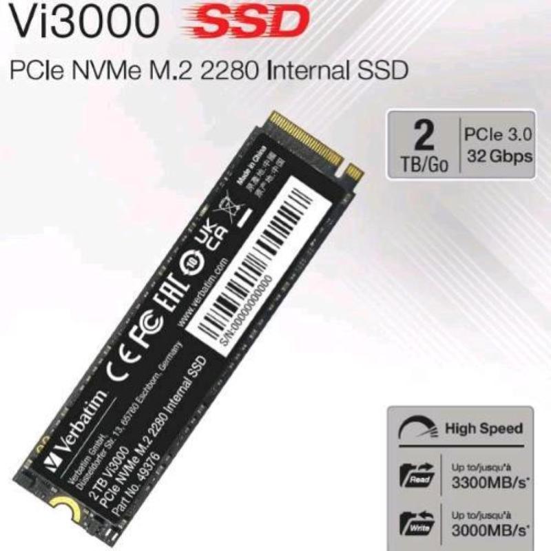 Verbatim vi3000 pcie nvme m.2 ssd 2tb