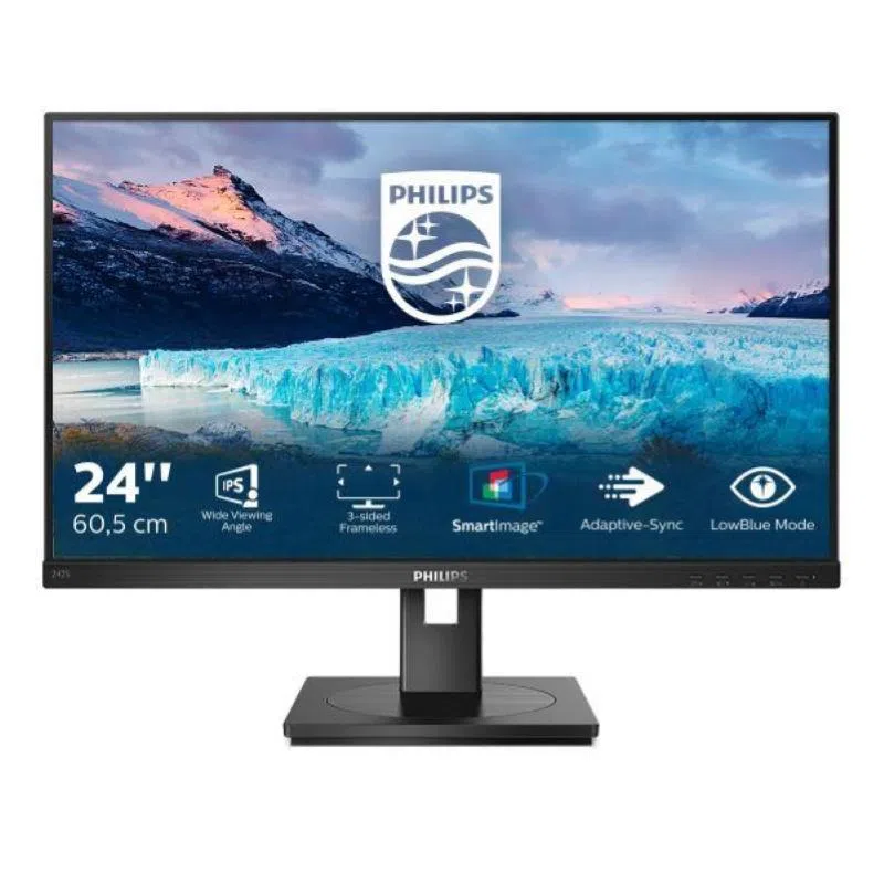 Philips monitor 23.8`` led ips 242s1ae - 00 1920 x1080 fhd tempo di risposta 4 ms — 2
