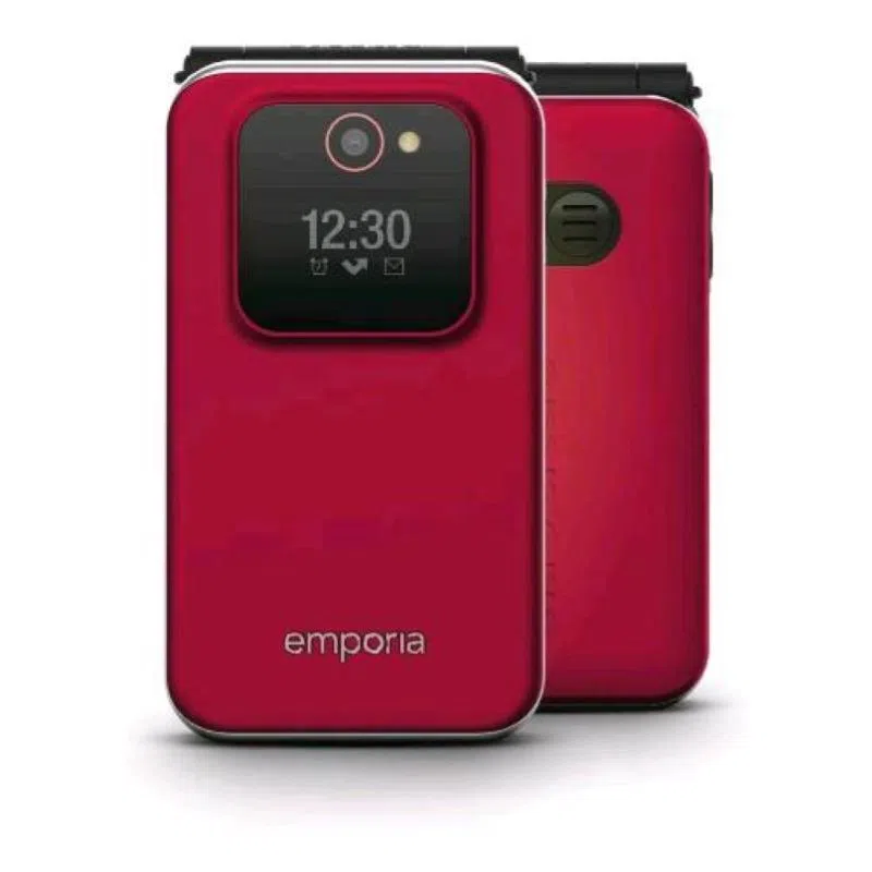Emporia joy v228 senior phone 2g 2.8 clamshell usb-c fotocamera italia red