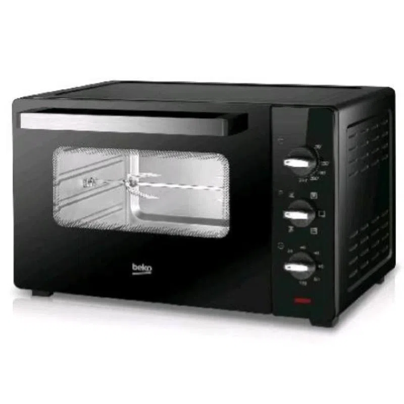 Beko bmof45b fornetto elettrico 2000w 45 lt cottura ventilata 5 funzioni termostato regolabile con timer e girarrosto nero