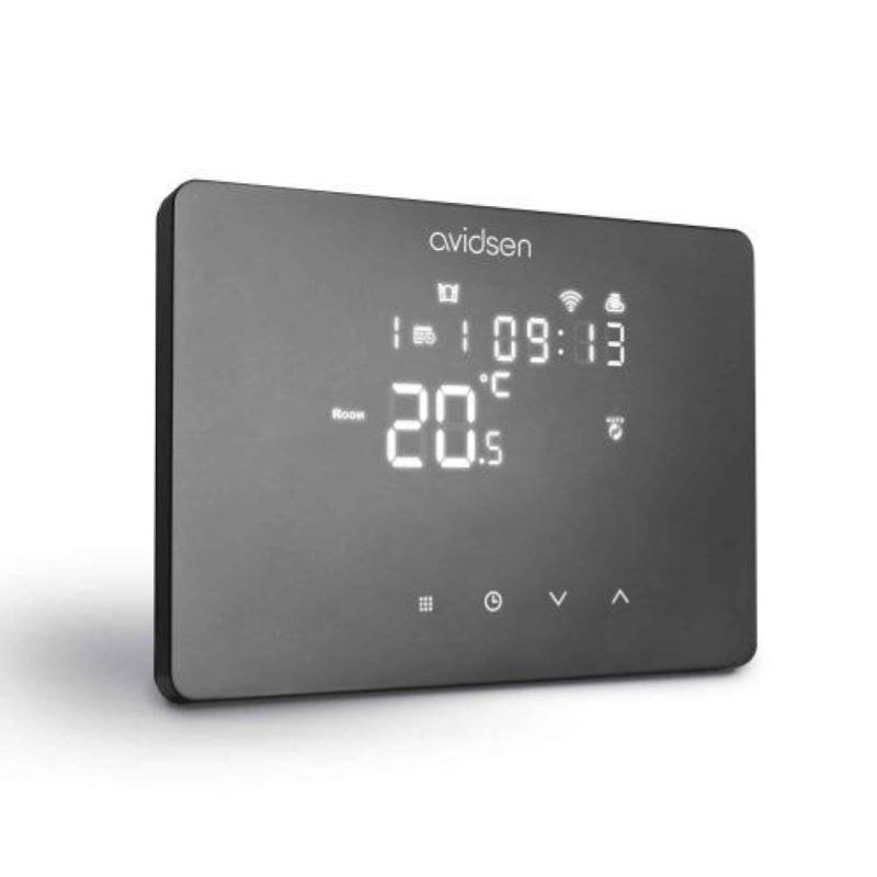 Termostato wifi cablato nero - hometemp 127073 - nero