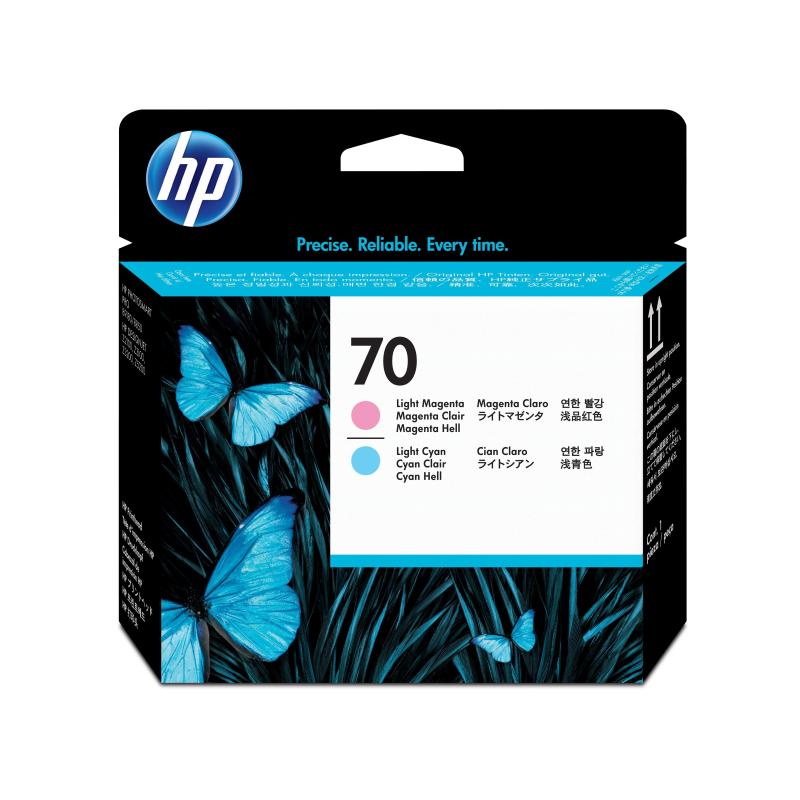 Hp testina di stampa magenta chiaro e ciano chiaro designjet 70