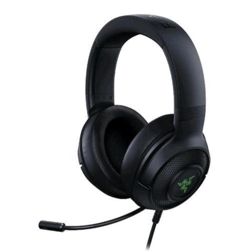 Razer kraken v3 x cuffie gaming rgb usb driver triforce microfono cardioide razer chroma rgb 7.1 surround sound black