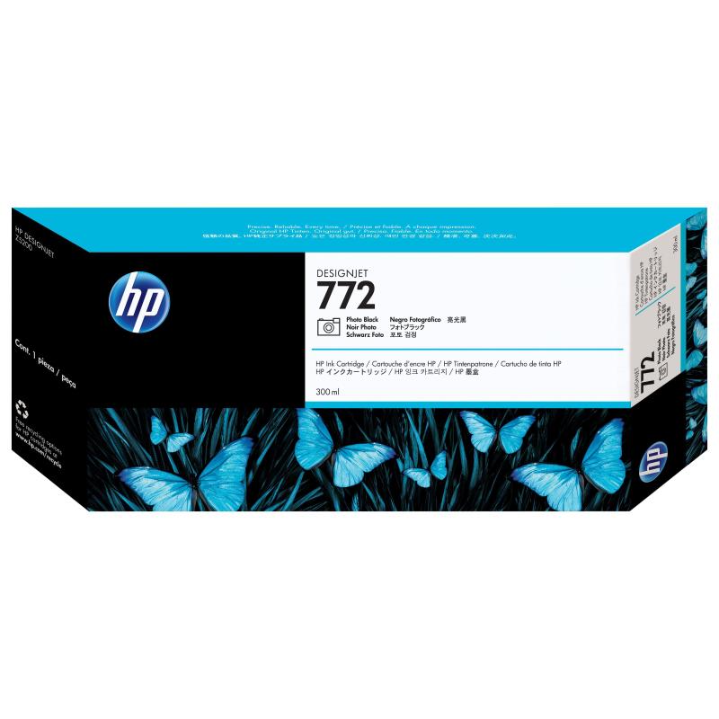 Hp cartuccia inchiostro nero fotografico designjet 772, 300 ml
