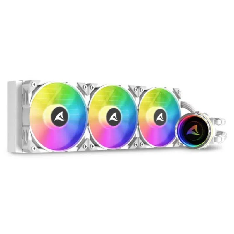 Ventola dissipatore a liquido s90 rgb white — 2