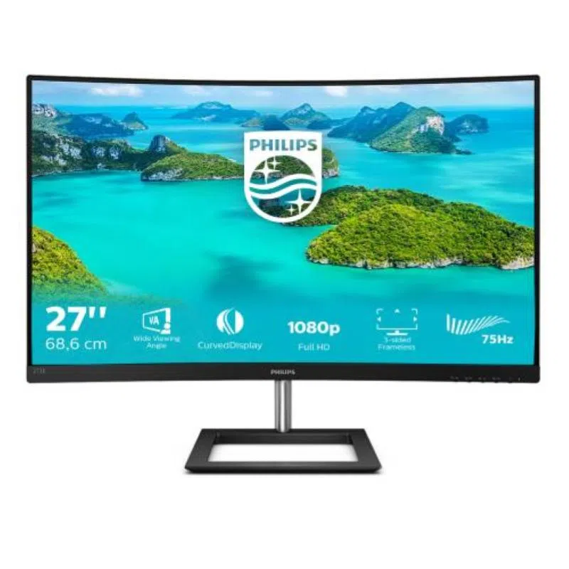 Philips monitor 27`` led va curvo gaming 272e1ca - 00 1920 x 1080 full hd tempo di risposta 4 ms — 2