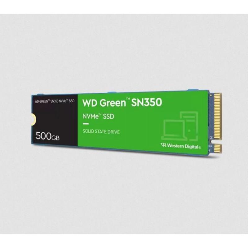 Western digital green sn350 ssd 500gb m.2 2280 nvme pci express 3.0 tlc - lettura 2400 mb/s - scrittura 1500 mb/s